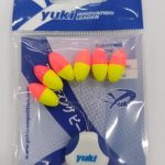 FLOAT BEAD STOP L18 YELLOW/RED