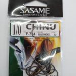 ANZOL SASAME F-714 CHINU  BLACK Nº 1/0